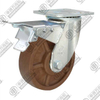 6" swivel onoff with brake High temperature nylon Caster (280℃ Coffee)