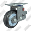 8"Iron Core Rubber Swivel Shockproof Caster Wheel 