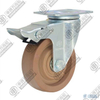3" swivel conjoined with brake High temperature nylon Caster (280℃ Coffee)