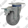 3" swivel onoff with brake (TPR) Caster (Grey)