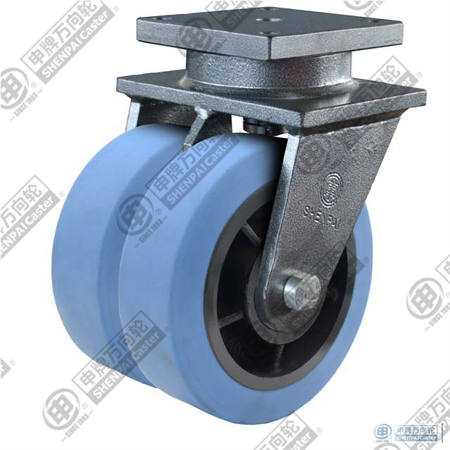 10"Iron Core Nylon Swivel Double Caster Wheels