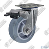 8" swivel onoff with brake (Nylon pedal) TPR Caster (Grey arc)