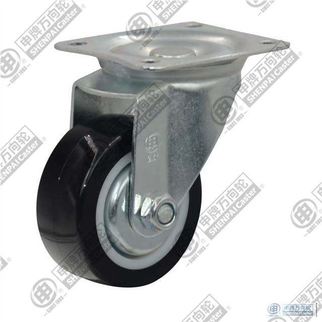 2.5"Light Duty Black PU Swivel Caster Wheel