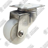 2" Swivel Stainless steel bracket (Nylon) Caster (White)