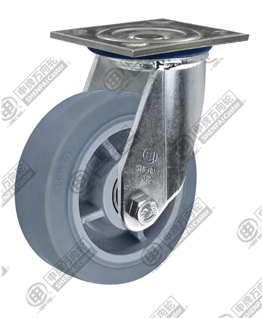 8" Swivel with brake TPE (Grey)