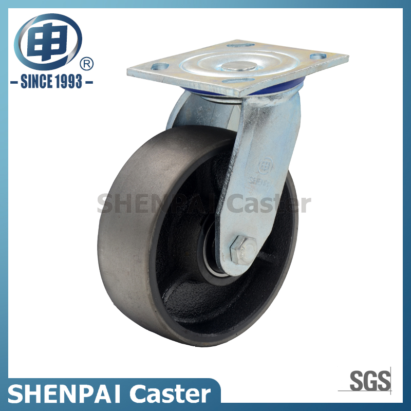 5" Cast Iron Swivel Caster Wheel for Heavy Duty 