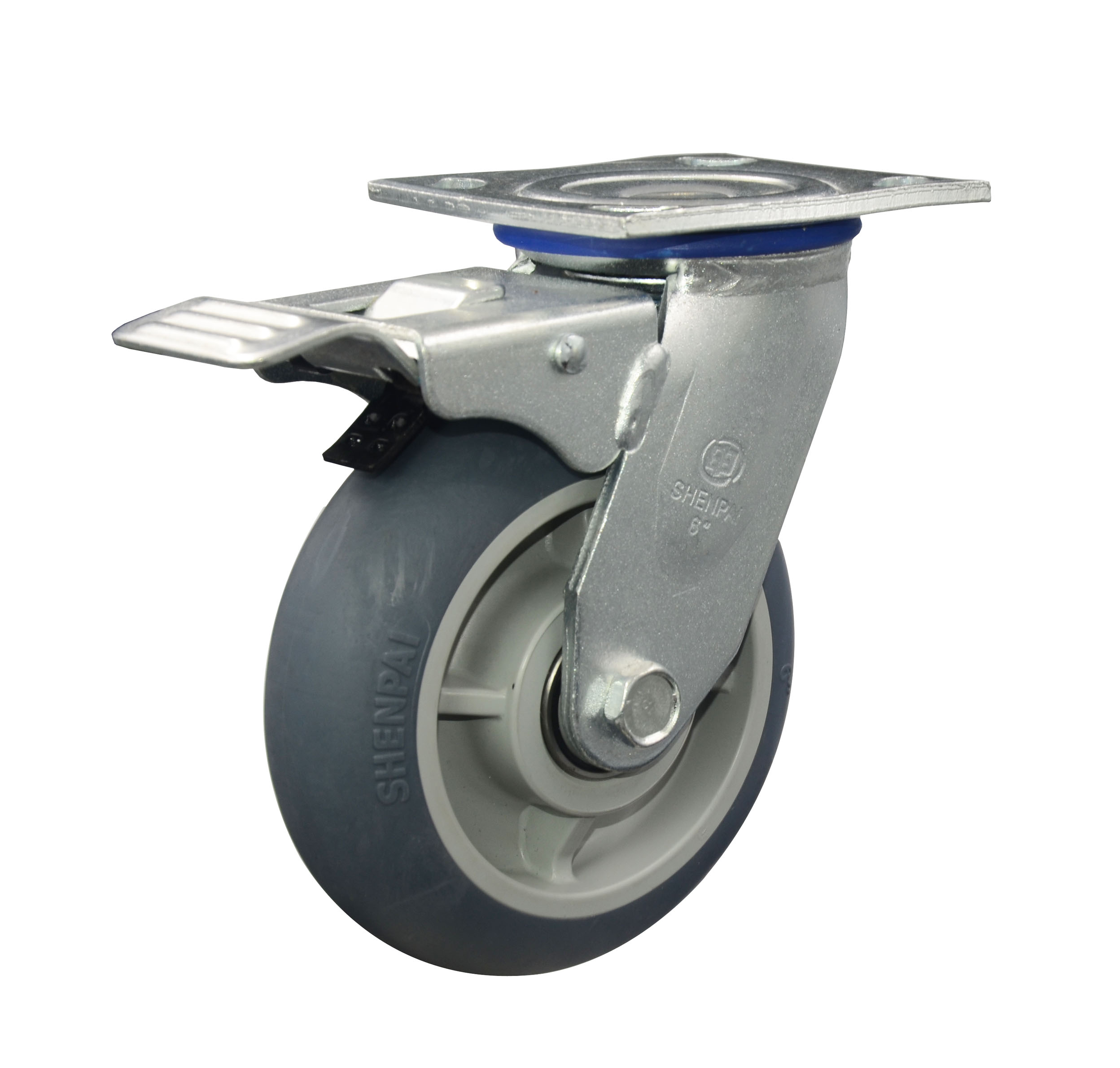 TPR Swivel with brake Caster Wheel for Heavy Duty 4"